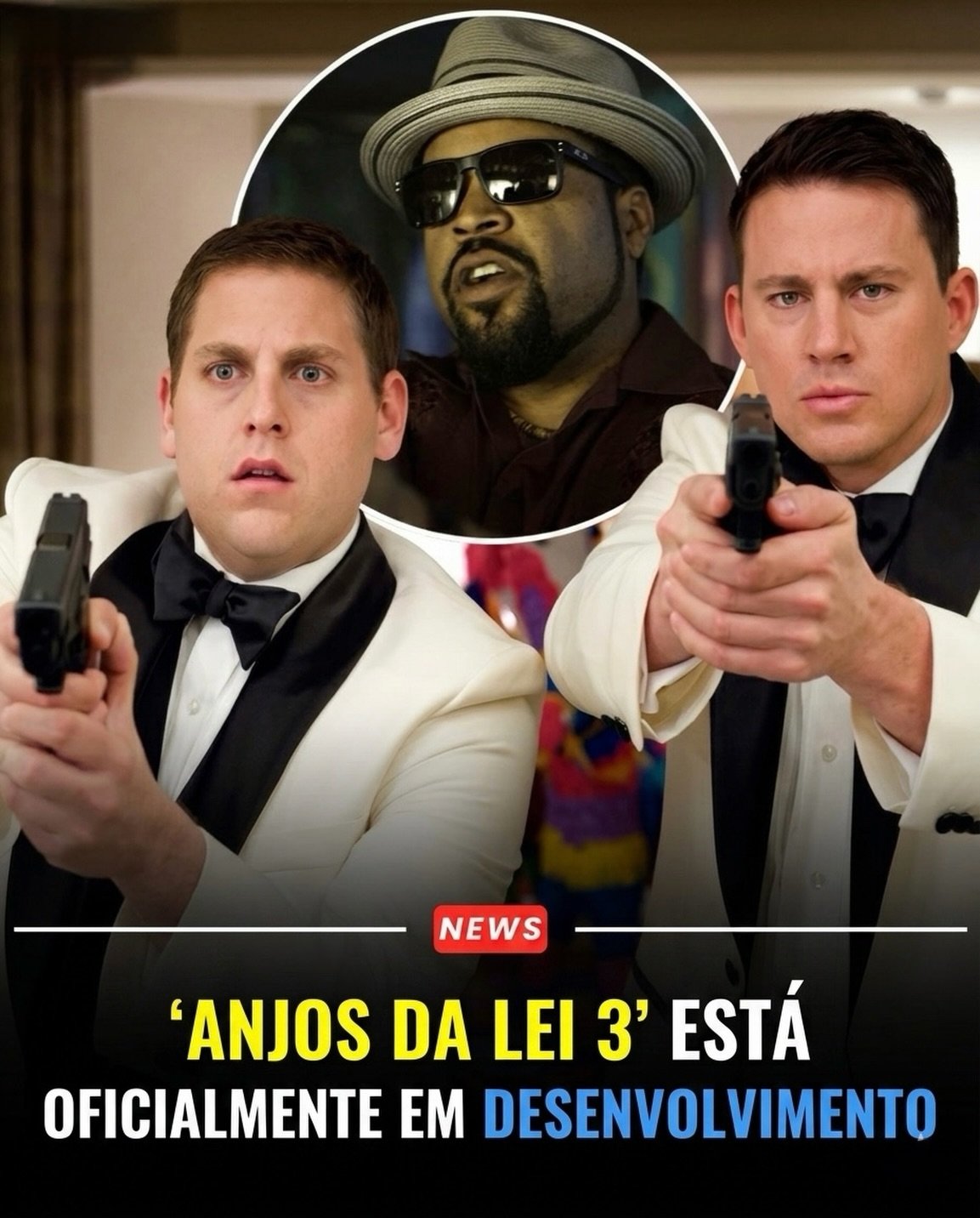 Photo by Universo 42 on June 13, 2026. May be a meme of text that says 'NEWS 'ANJOS DA LEI 3' ESTÁ OFICIALMENTE EM DESENVOLVIMENTO'.