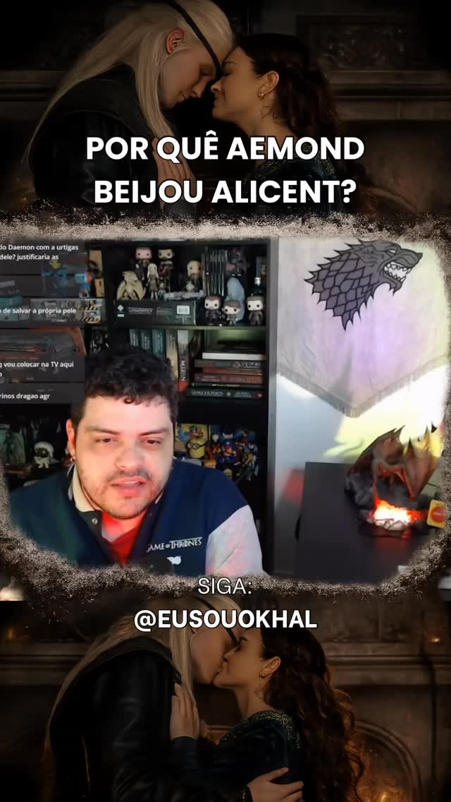 O polêmico beijo entre Aemond e Alicent! O que você achou?