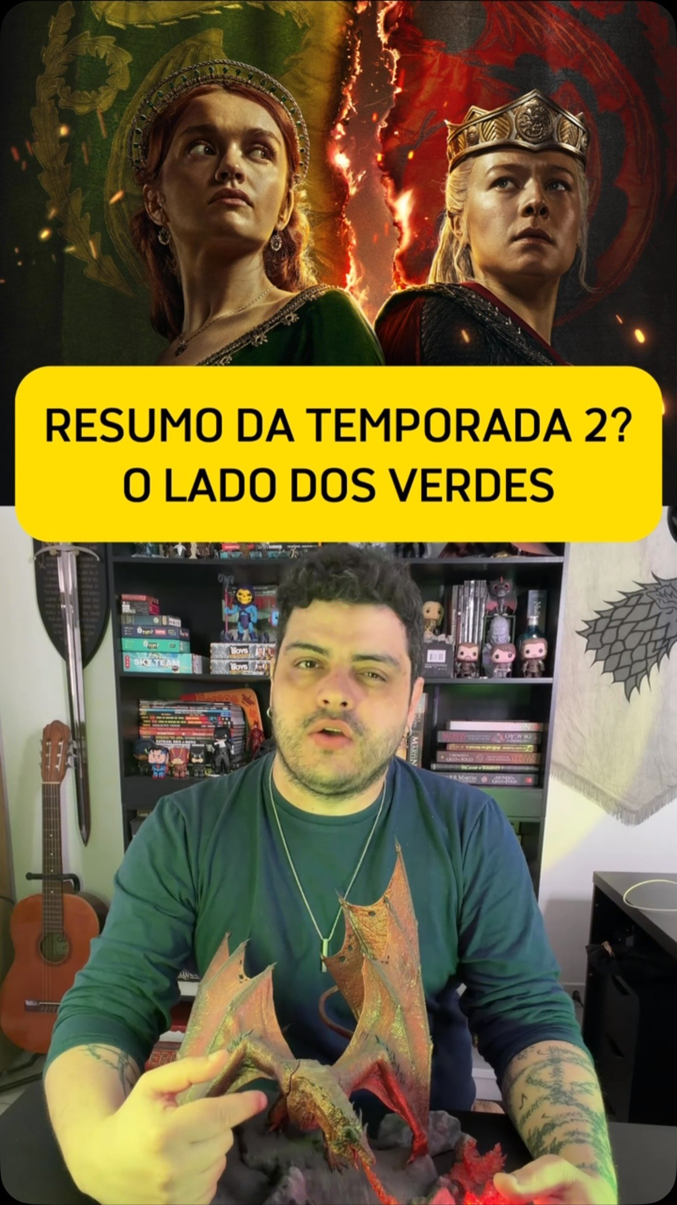 A versão do Time Verde sobre a 2ª temporada de House Of The Dragon! Assista pela HBO Max pelo UOL Play. Link na BIO.