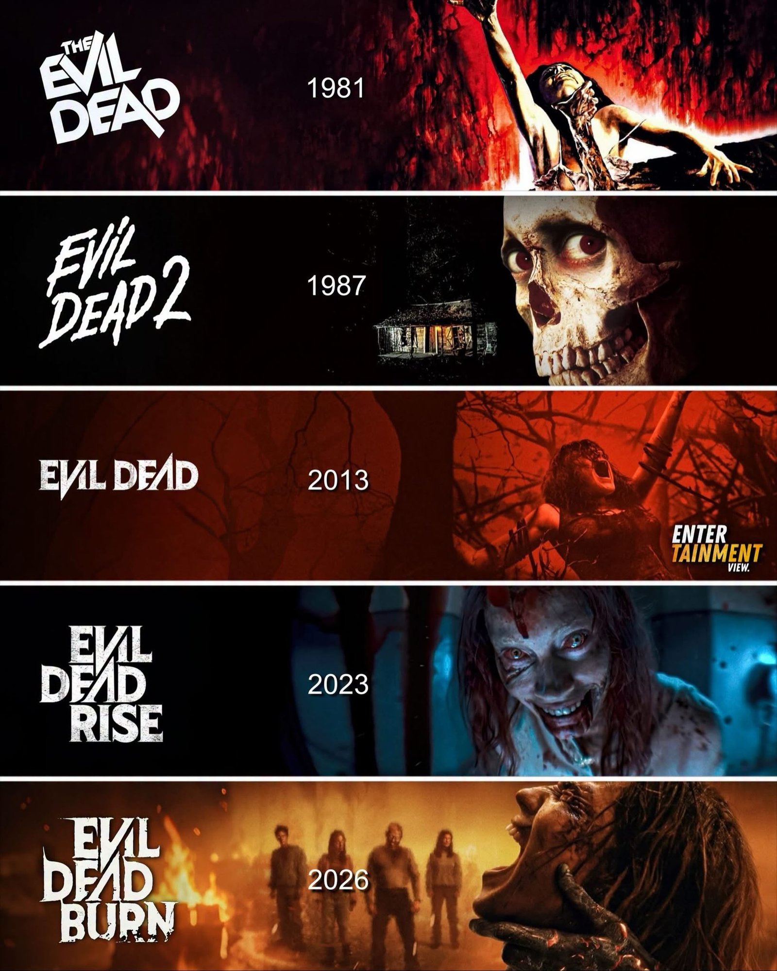 Photo by Universo 42 on July 07, 2026. May be an image of poster, skull, chainsaw and text.