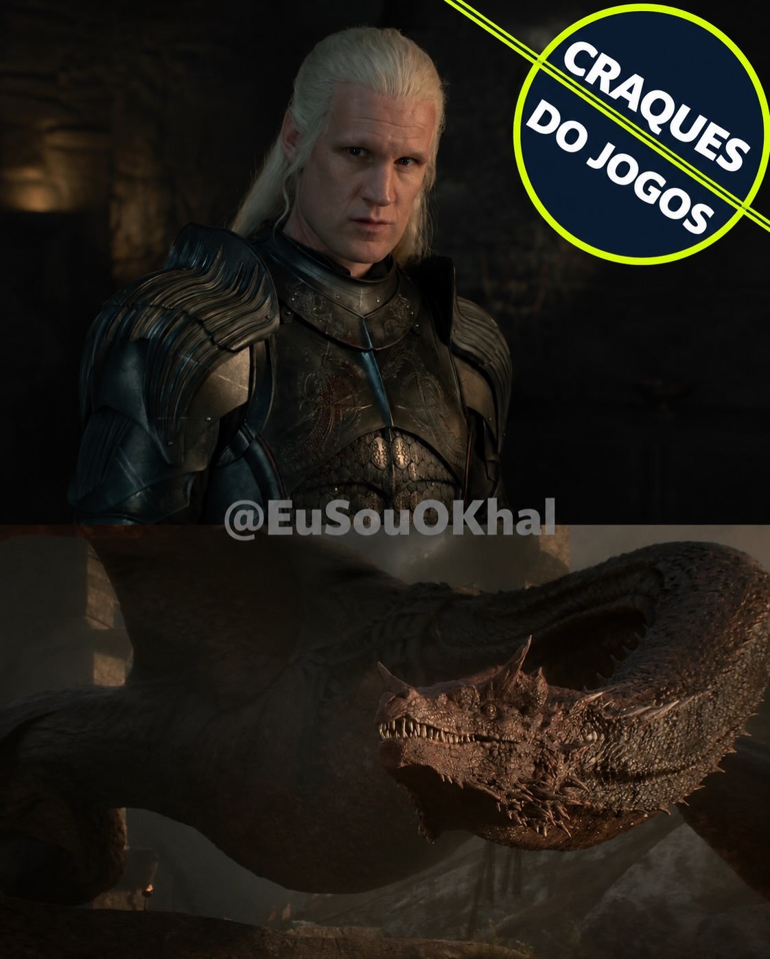 Photo shared by Carlos César Carvalho | KHAL on July 12, 2026 tagging @editorasuma, @gotbr, and @u42oficial. May be an image of vulture, costume, poster and text that says 'DO CRAQUES GRAQUES JOGOS OGOS O @EuSouOKhal Khal'.