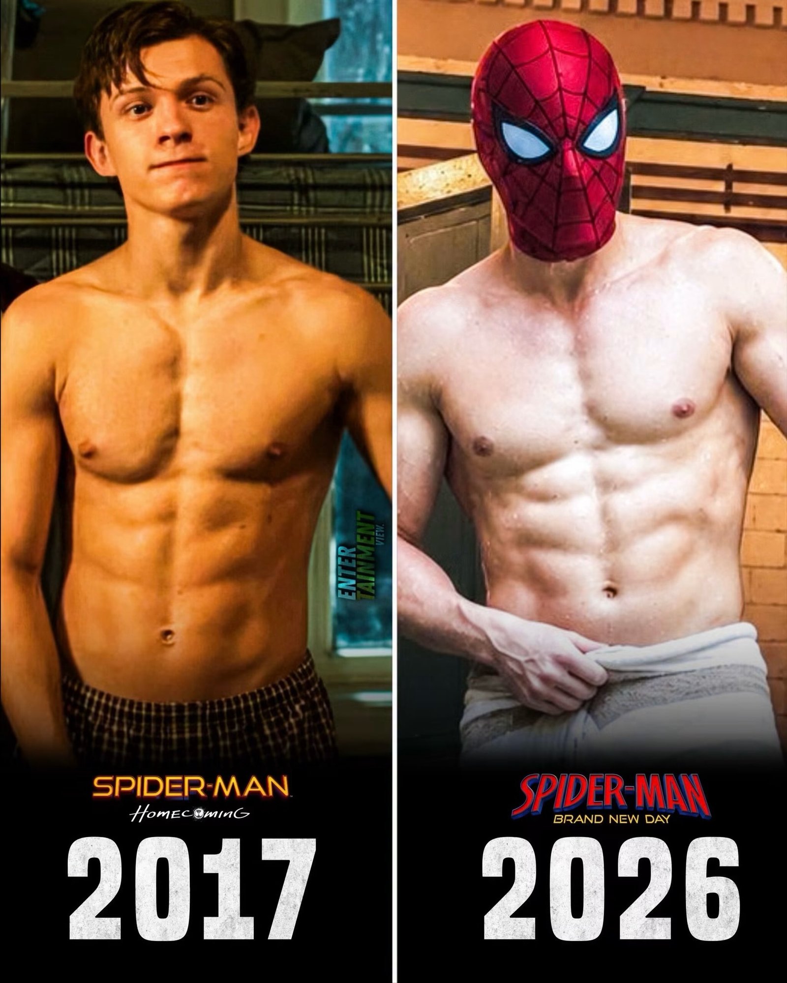 Photo by Universo 42 on August 03, 2026. May be an image of one or more people, vulture, costume, poster and text that says 'SPIDER MAN HOMEC HOMECAMInG 8MInG 2017 SPIDER MAN BRAND NEW SPIDER-MAN BRANDNEWDAY DAY 2026'.