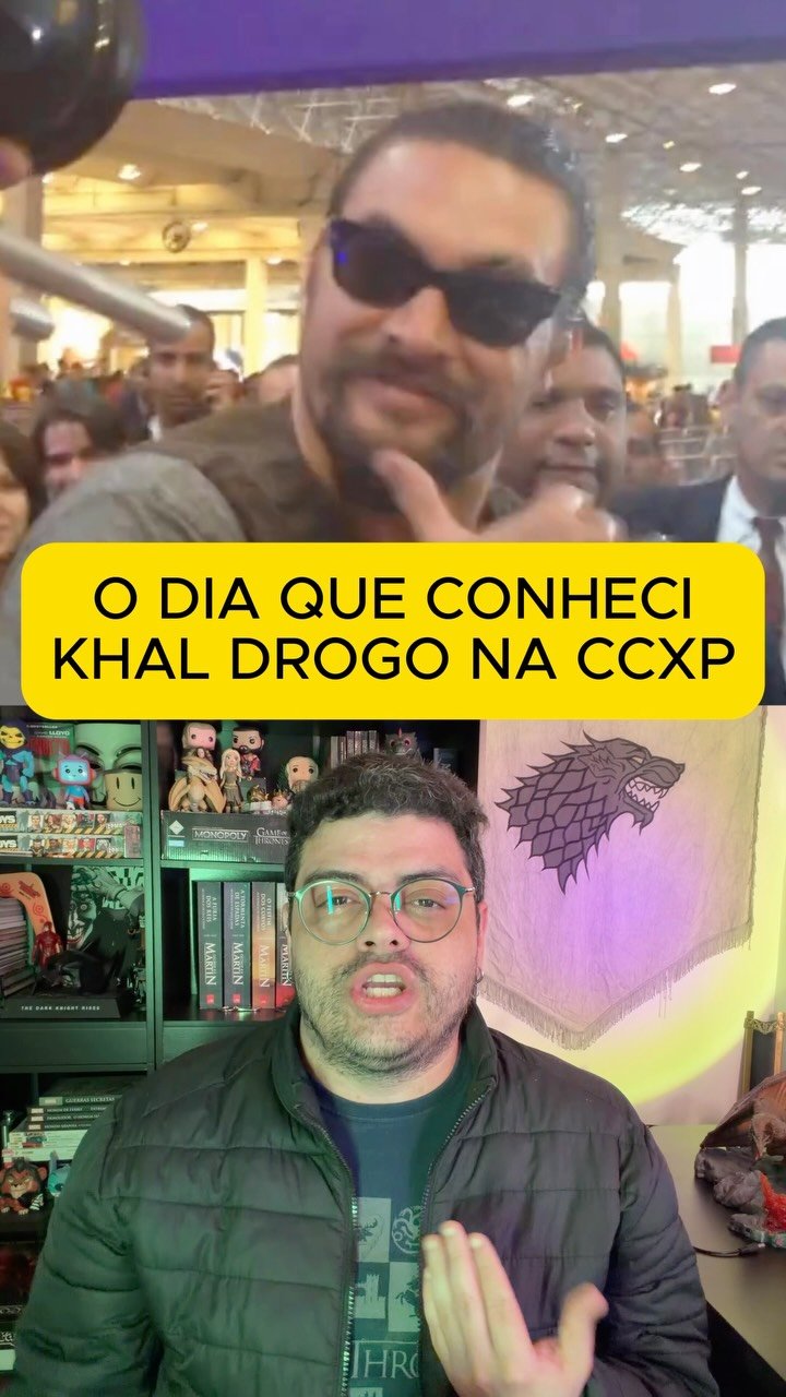 O dia que o KHAL (vulgo eu) conheceu o KHAL Drogo na @ccxpoficial! Eu estava lá na 1ª edição da CCXP! Compartilha suas memórias comigo!