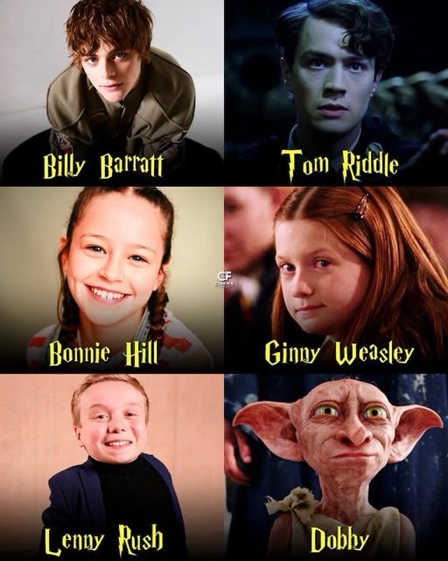 Photo by Universo 42 on September 07, 2026. May be a meme of text that says 'Billy BillyBarratt Barratt TomRiddle Tom Riddle CF 치한남스 BonnieHill Bonnie Hill Ginny GinuyWeasley Weasley LenyRush L Lenny Rush Dobhy'.