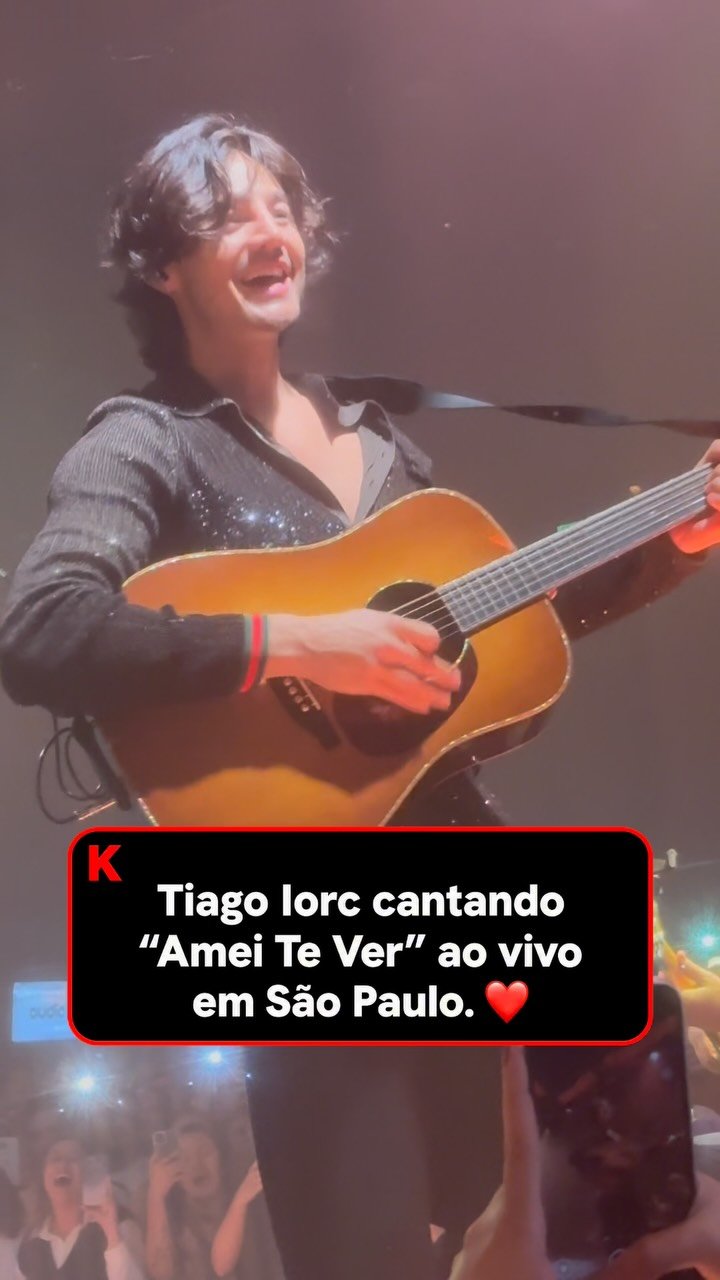 Em dezembro de 2024 tive o prazer de ver @tiagoiorc tocando ao vivo em um show único chamado ANTES QUE O MUNDO ACABE na @audio 

Eu conheci o trabalho do Tiago em 2016 e me apaixonei. Pra mim, ele é de longe o novo e maior nome da MPB dos últimos 15 anos.

“Amei Te Ver” é pura poesia. Ah, e foi o cl