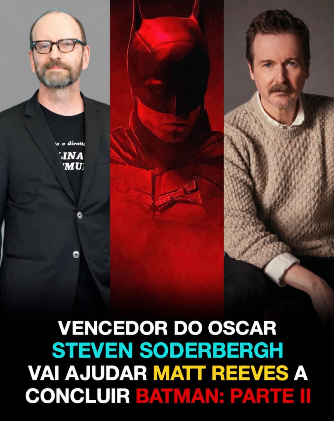 ? Steven Soderbergh vai ajudar Matt Reeves a finalizar as filmagens de Batman: Parte II!

O diretor vencedor do Oscar, conhecido por filmes como Onze Homens e um Segredo, assumirá temporariamente a condução das gravações enquanto Matt Reeves se afasta para cuidar de uma questão familiar.

Soderberg