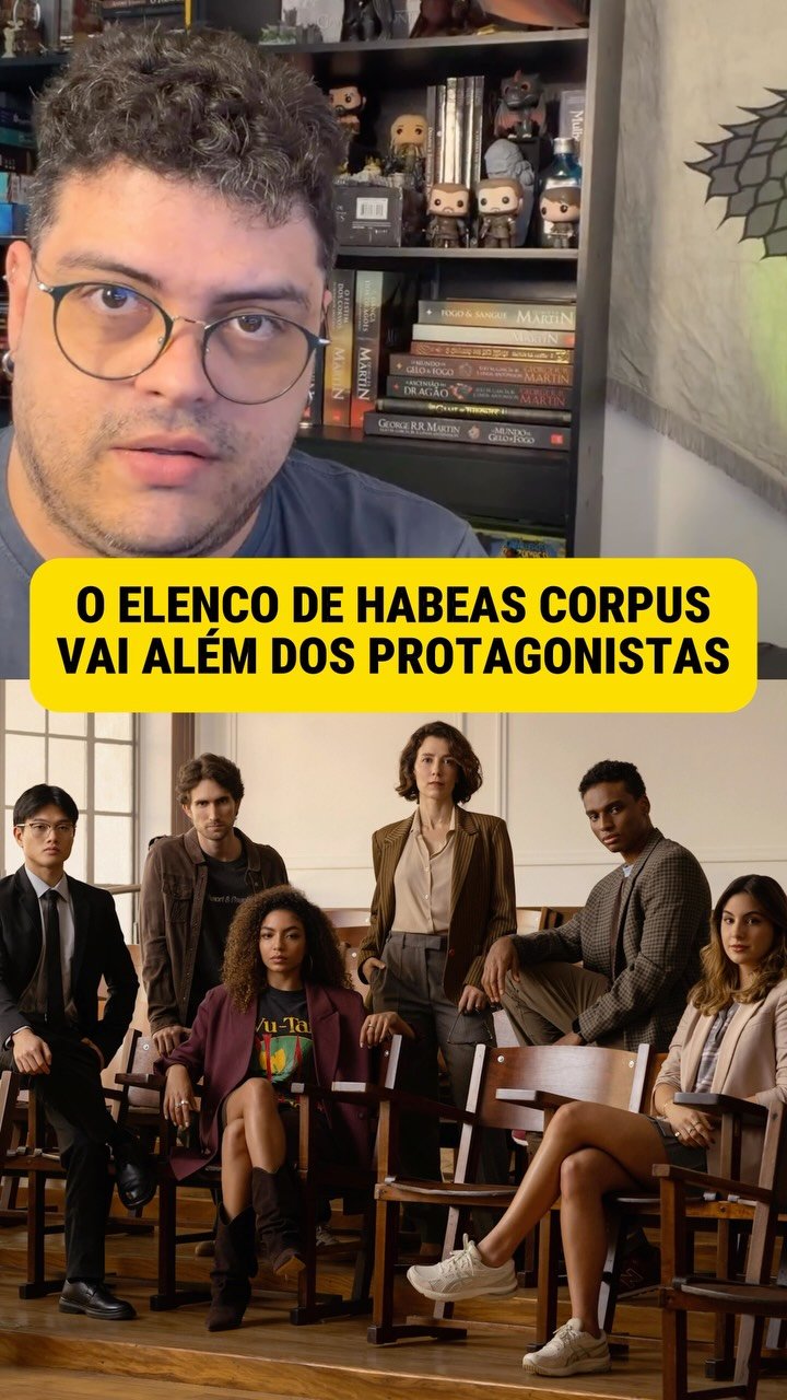 HABEAS CORPUS tem um elenco que merece atenção! @anygabriellyofficial cresce nos momentos mais intensos, @renatagaspar faz a gente torcer pela felicidade de Bianca, e @ohipolyto_ diz muito apenas com o olhar.

@felipericca @luizagabus @nicolaslee___ e @pedroroza_____ completam o núcleo jovem, enquan