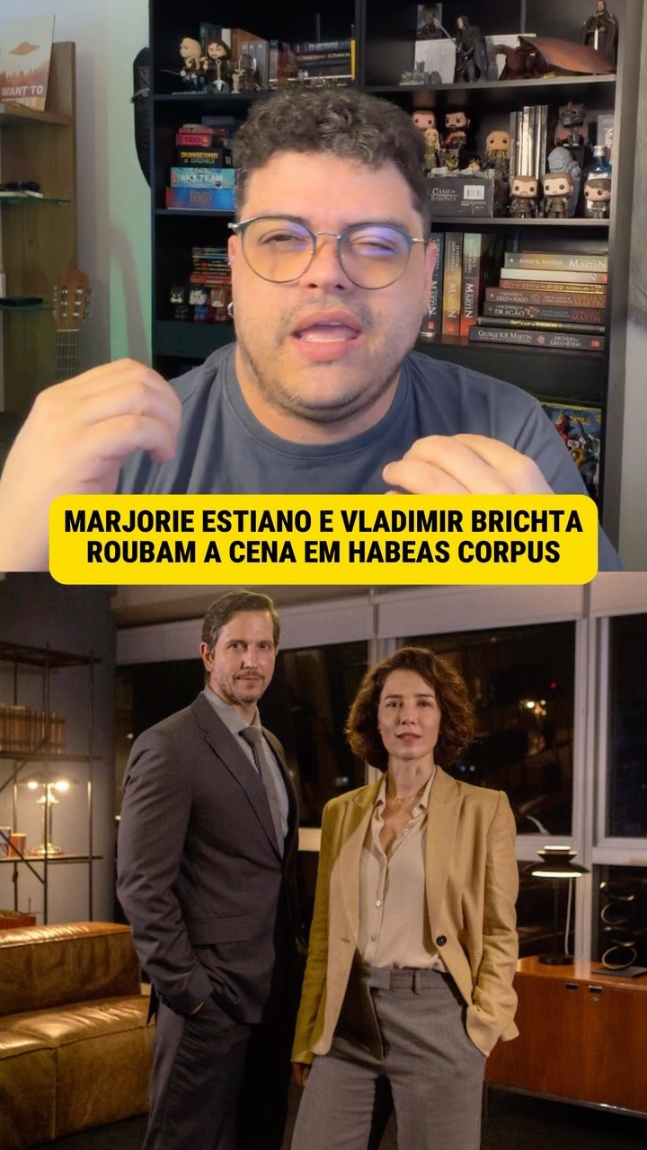 É difícil não se apaixonar por @estianomarjorie. E, com Vladimir Brichta ao lado, fica ainda mais difícil não torcer por Inês e Murilo em Habeas Corpus.

Os dois dão vida a personagens que erram, carregam culpa e nem sempre conseguem separar a busca por justiça dos próprios interesses. A conexão fun
