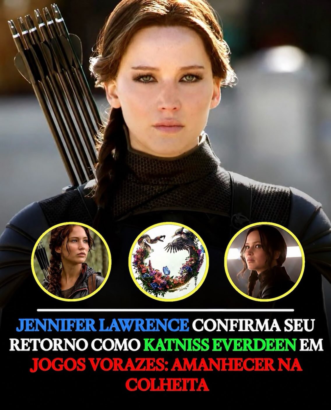 ?? Jennifer Lawrence está de volta como Katniss Everdeen em Jogos Vorazes!

A atriz confirmou sua participação em Jogos Vorazes: Amanhecer na Colheita e revelou que reencontrar antigos colegas de elenco foi uma experiência bastante emocionante.

“Era a mesma equipe. E com Josh e Woody… foi muito e